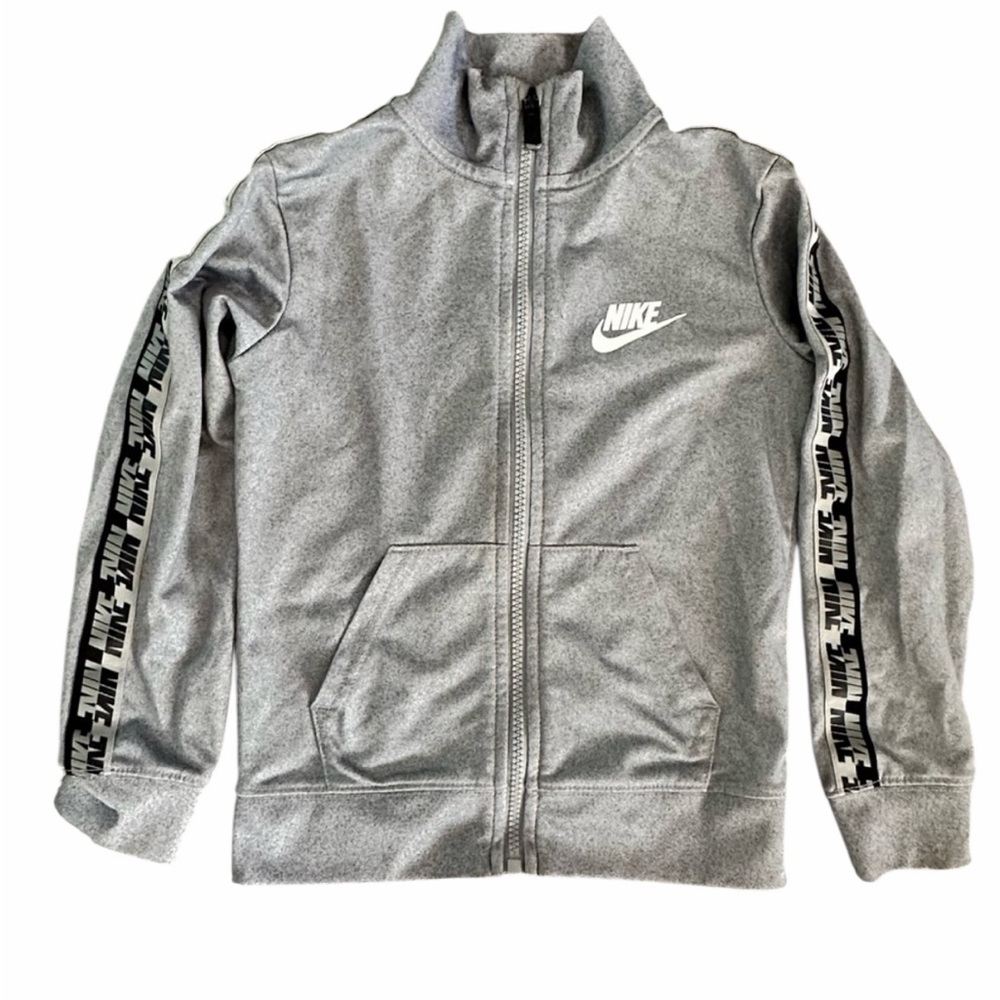 Nike Boy’s Light Gray Track Jacket - Size Youth Small - Pre-Loved